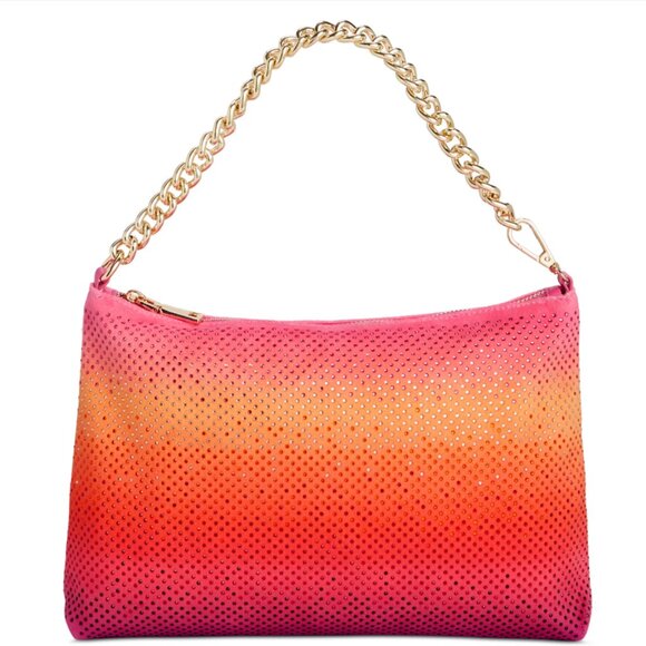 INC International Concepts Handbags - Ombre Slouchy Chainlink Strap Clutch Small Shoulder Bag NWT